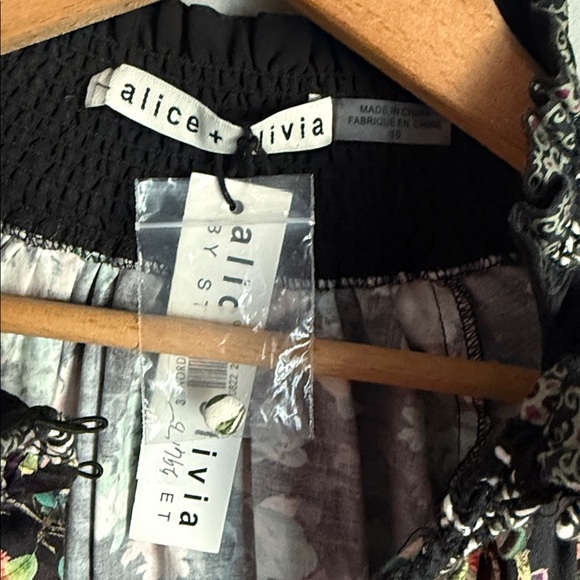 NEW ALICE + OLIVIA Janis Mock Neck Mini Dress 10 - Picture 8 of 11